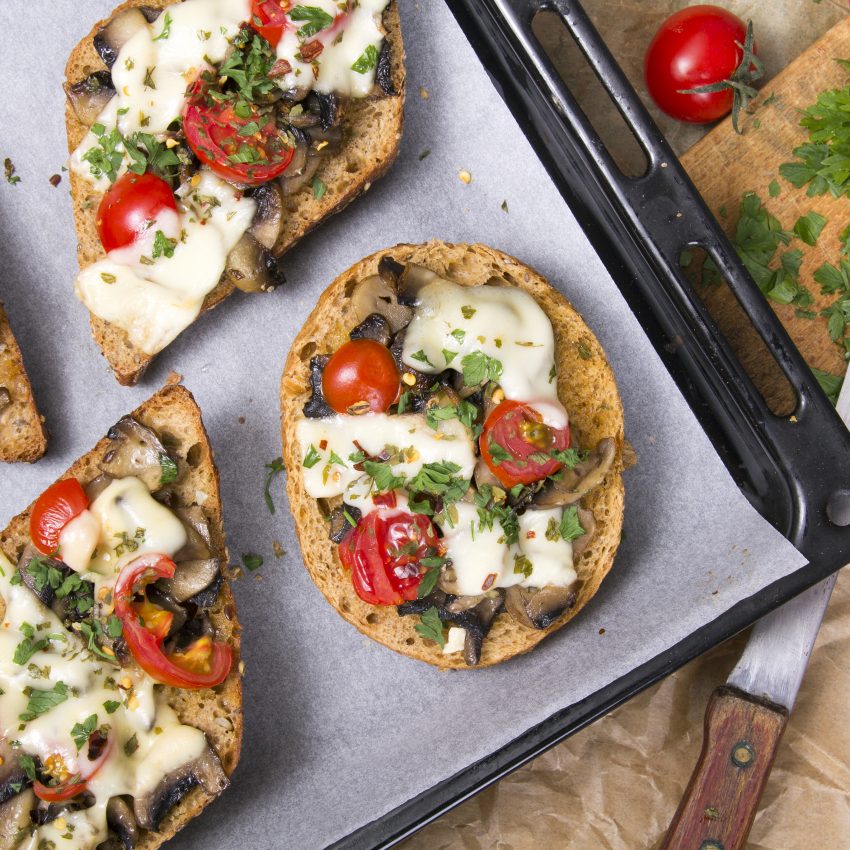 Tomato and Mushroom Crostini Recipe