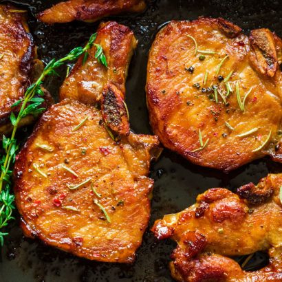 Garlic Rosemary Pork Chops Recipe