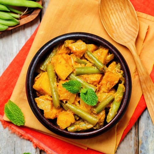 Green Beans and Potato Curry Recipe